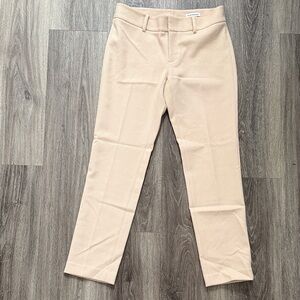 Club Monaco Beige Ankle Chinos 00 Women’s Textured Cropped Pants Viscose Blend